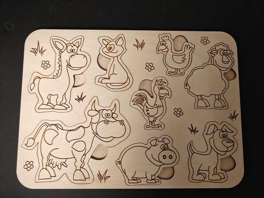 Small Kids Puzzle : Farm